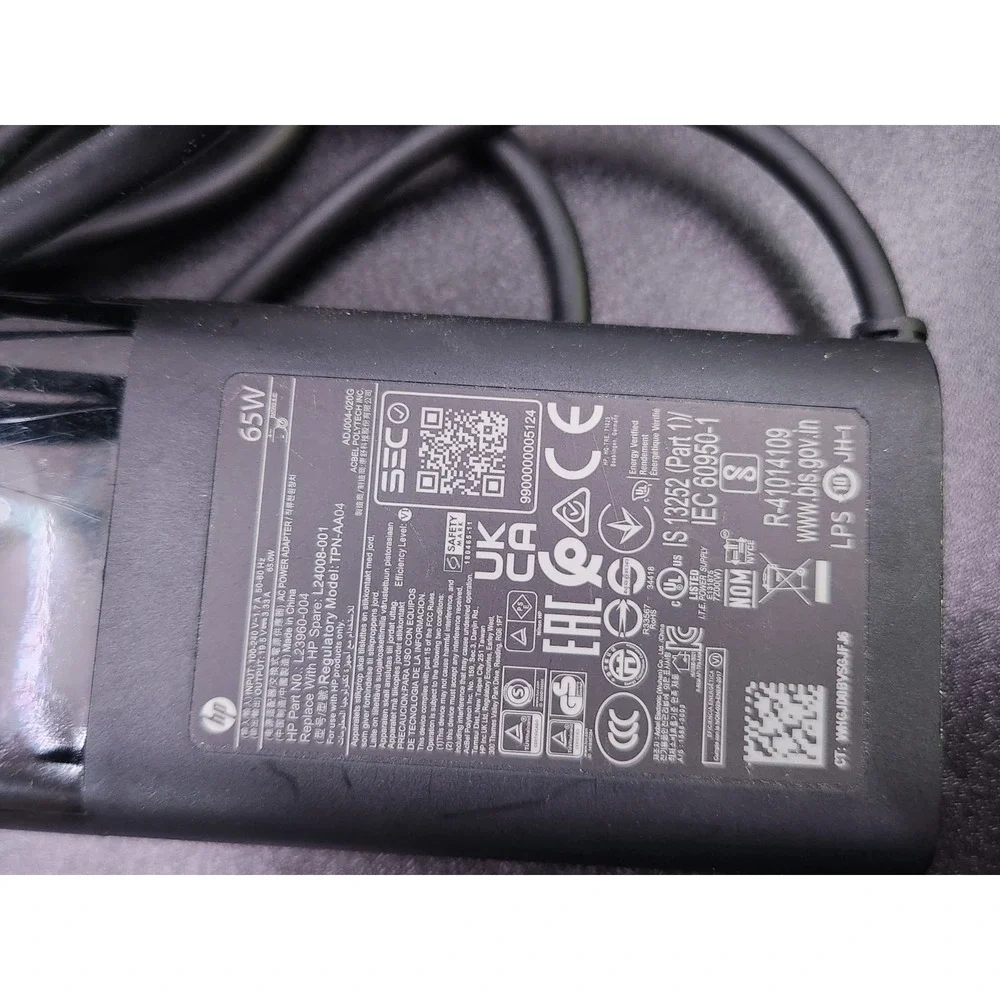 GENUINE HP 65W AC‎ Power Adapter L24008-001